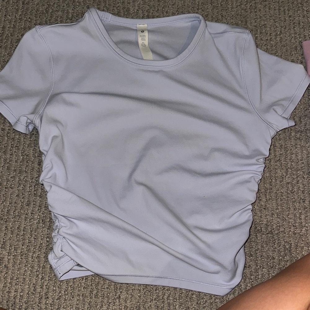 lululemon athletica Light Lavender Short Sleeve Tee